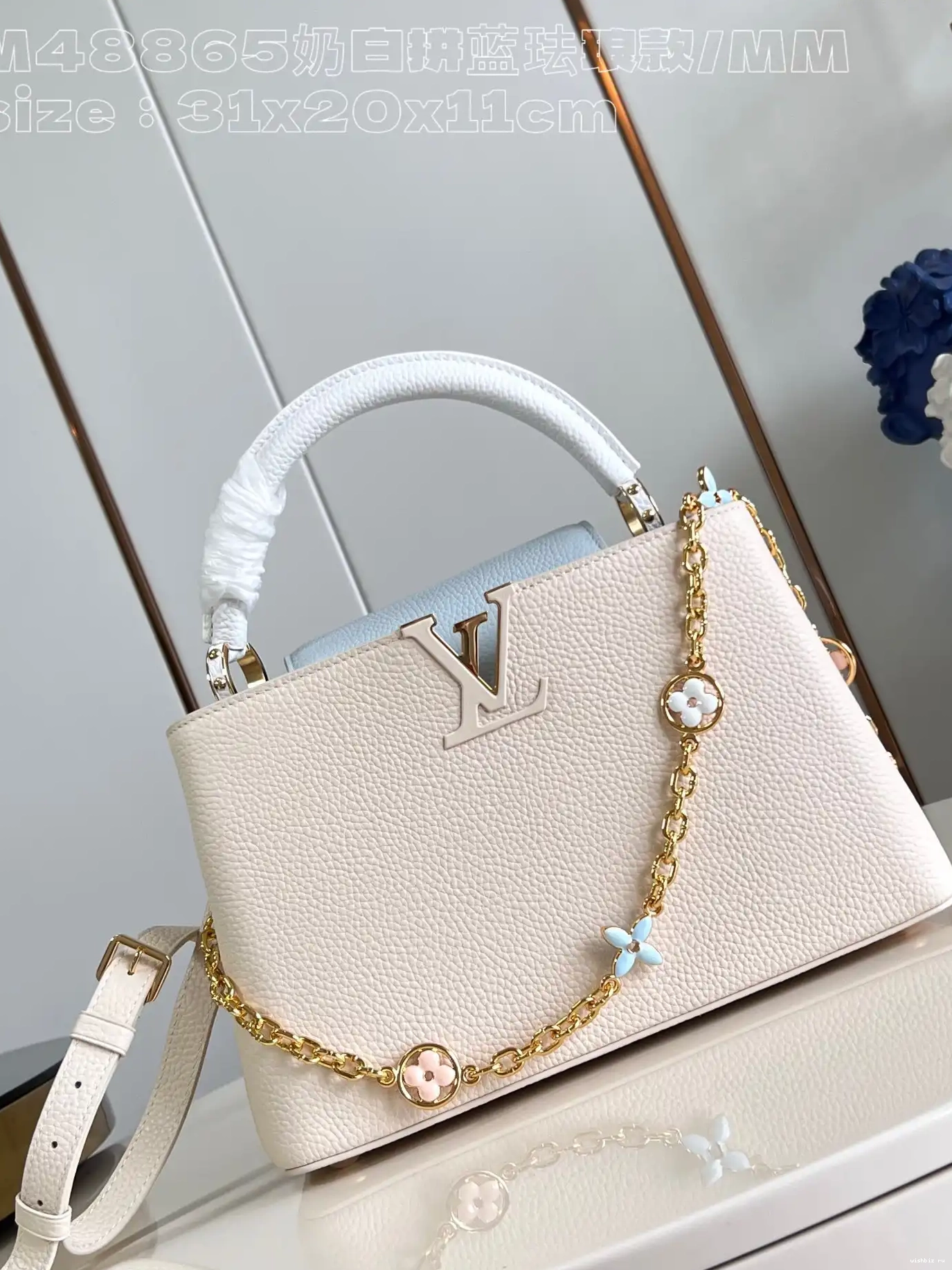 WIS LOUIS BB-31.5*20*11CM CAPUCINES VUITTON 0424